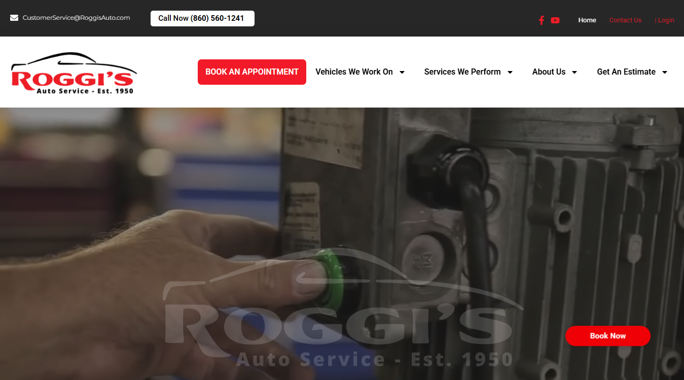 Screenshot of Roggi's Auto Service