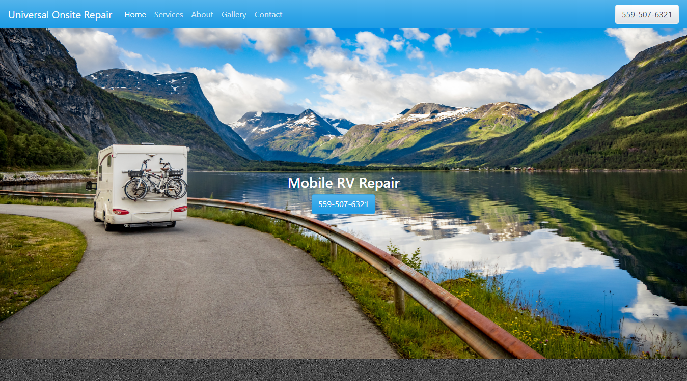 Screenshot of RV Repair Services