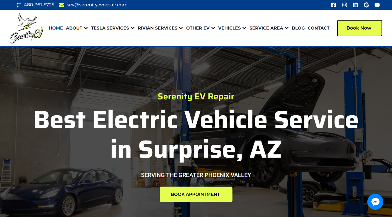 Screenshot of Serenity EV