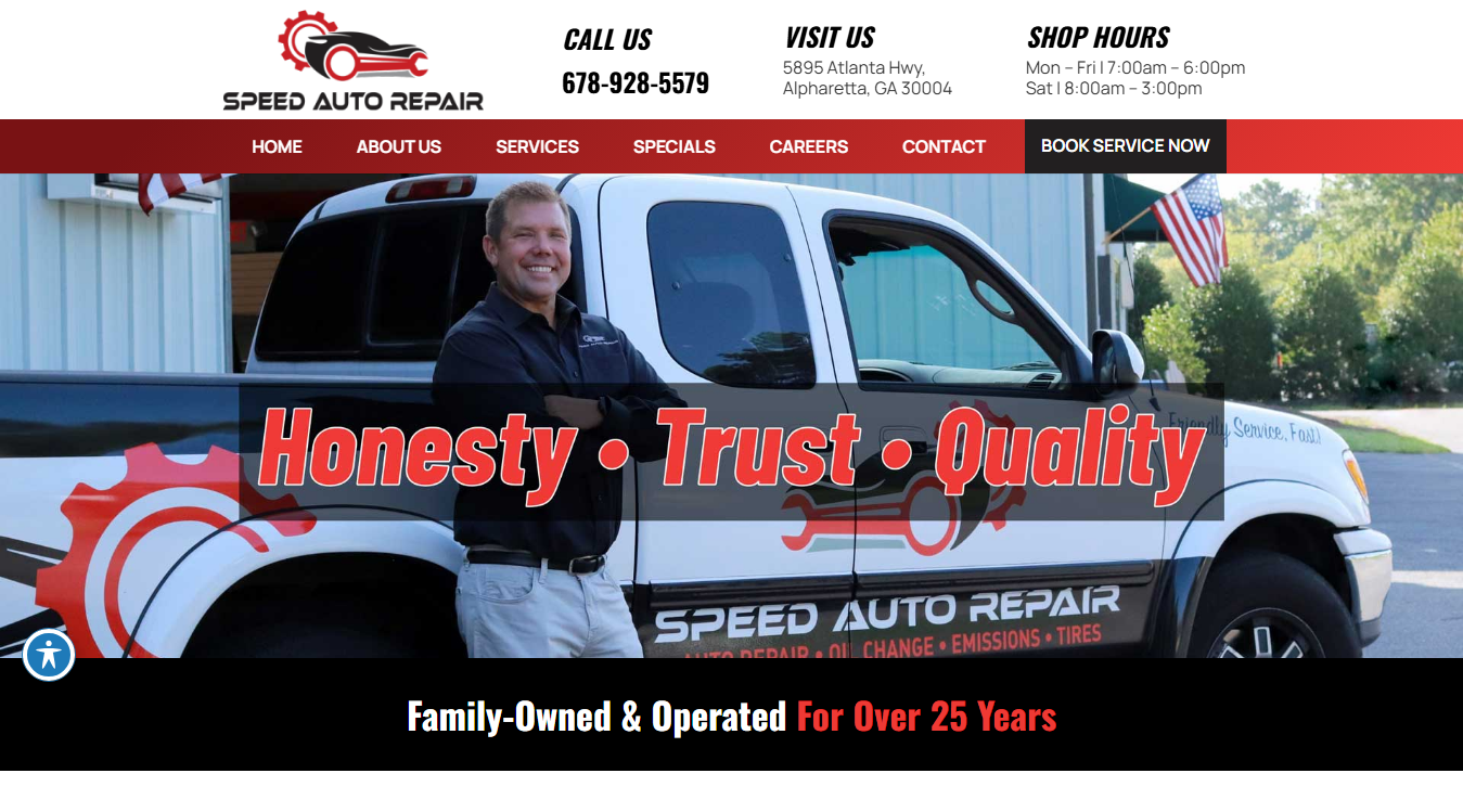 Screenshot of Speed Auto Repair Of Alpharetta