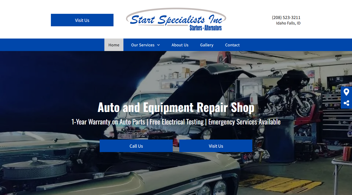 Screenshot of Start Specialists Inc