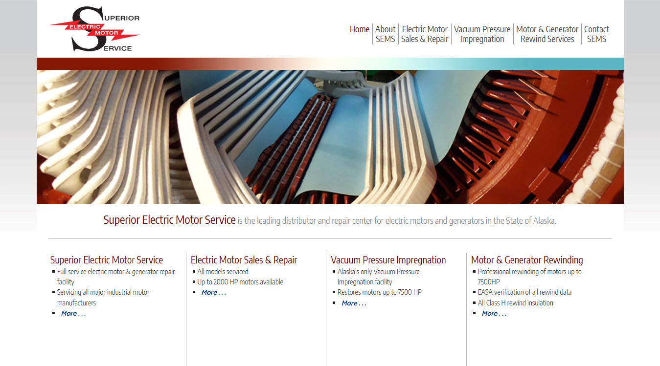 Screenshot of Superior Electric Motor Services
