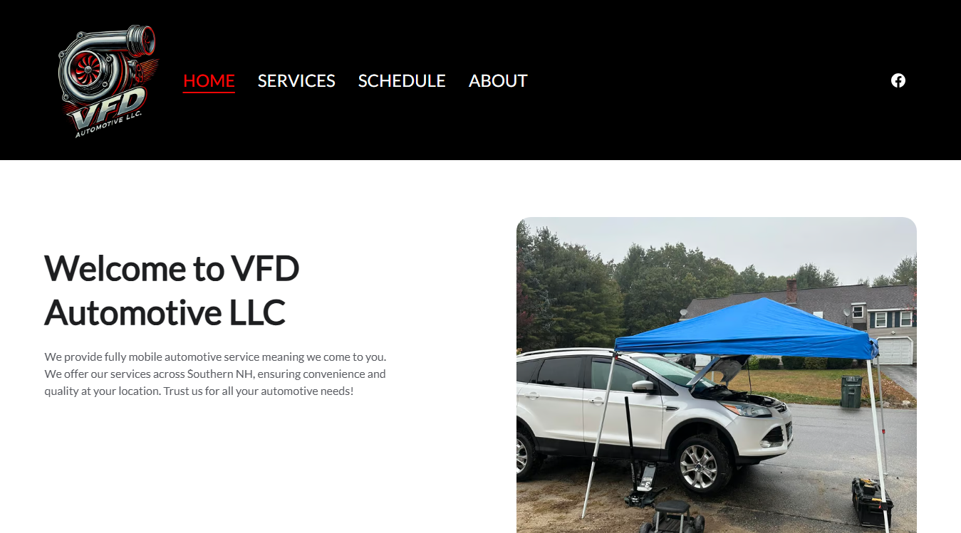 Screenshot of VFD Automotive LLC